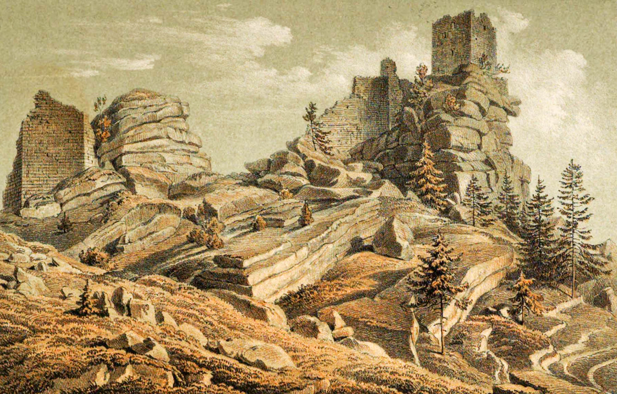 Map of Markt Floss in 1839